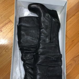 Leather Jessica Simpson wedge heel boots
